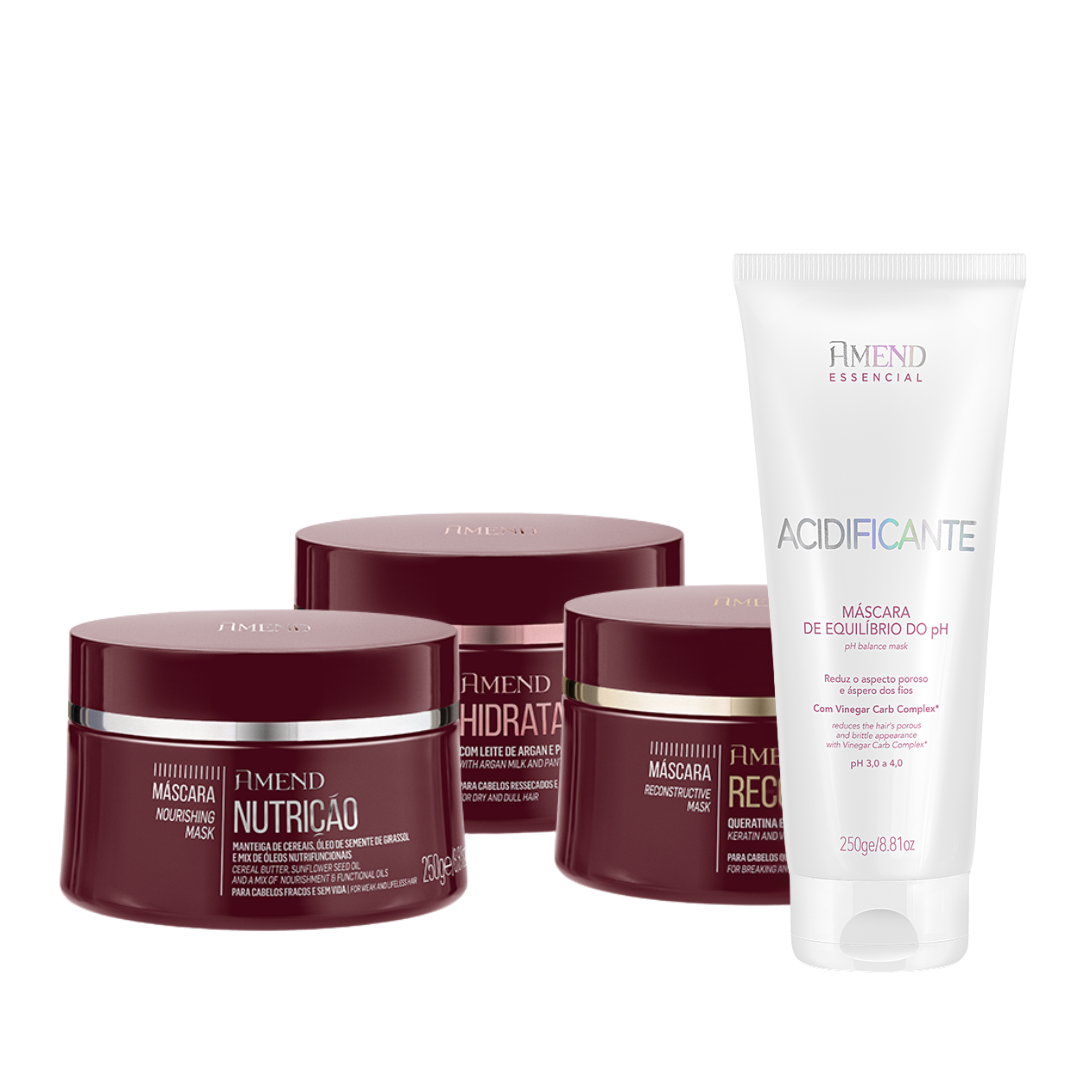 Kit Acidificante e Cronograma Essencial | 4 produtos